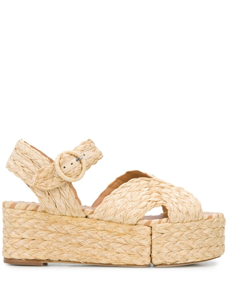 Paloma Barceló Layna Braided Sandals In Neutrals