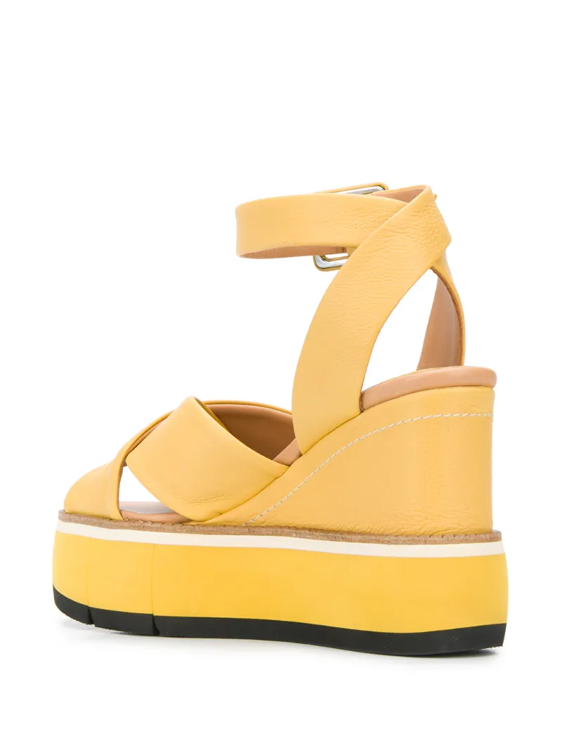 Paloma Barceló Eillen Platform Sandals In Yellow
