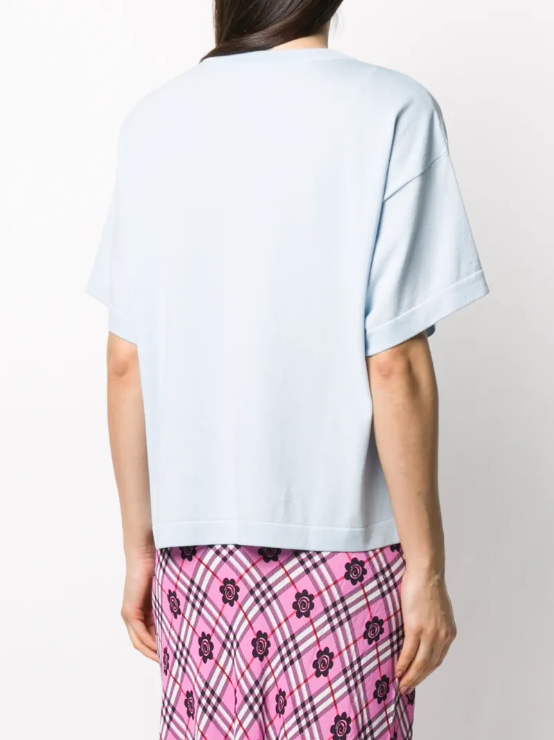 Boutique Moschino Round Neck T-shirt In Blue