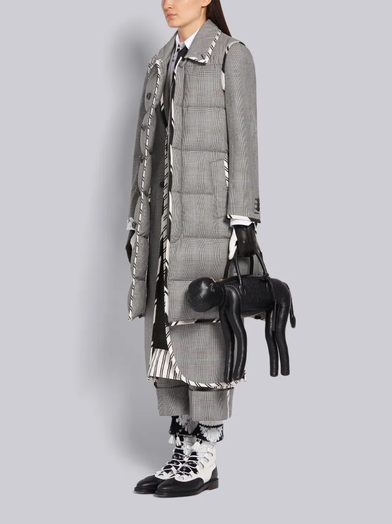 Black Pebbled Calfskin Monkey Bag | Thom Browne Official