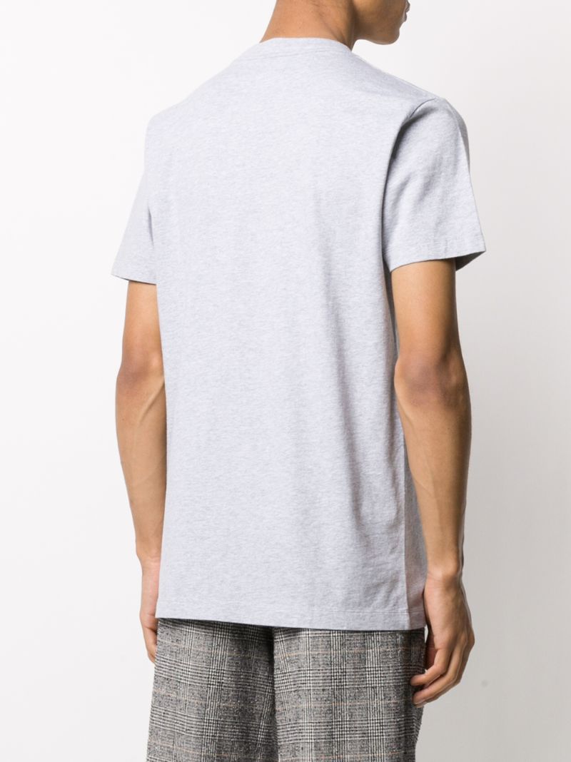 Shop Off-white Logo-print Relaxed-fit T-shirt In Grey