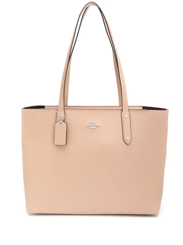 coach beige tote