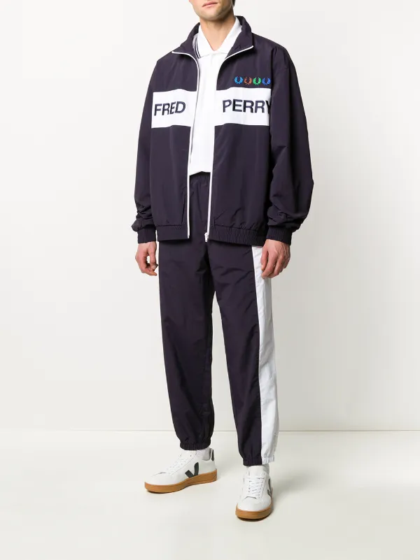 fred perry x beams track pants