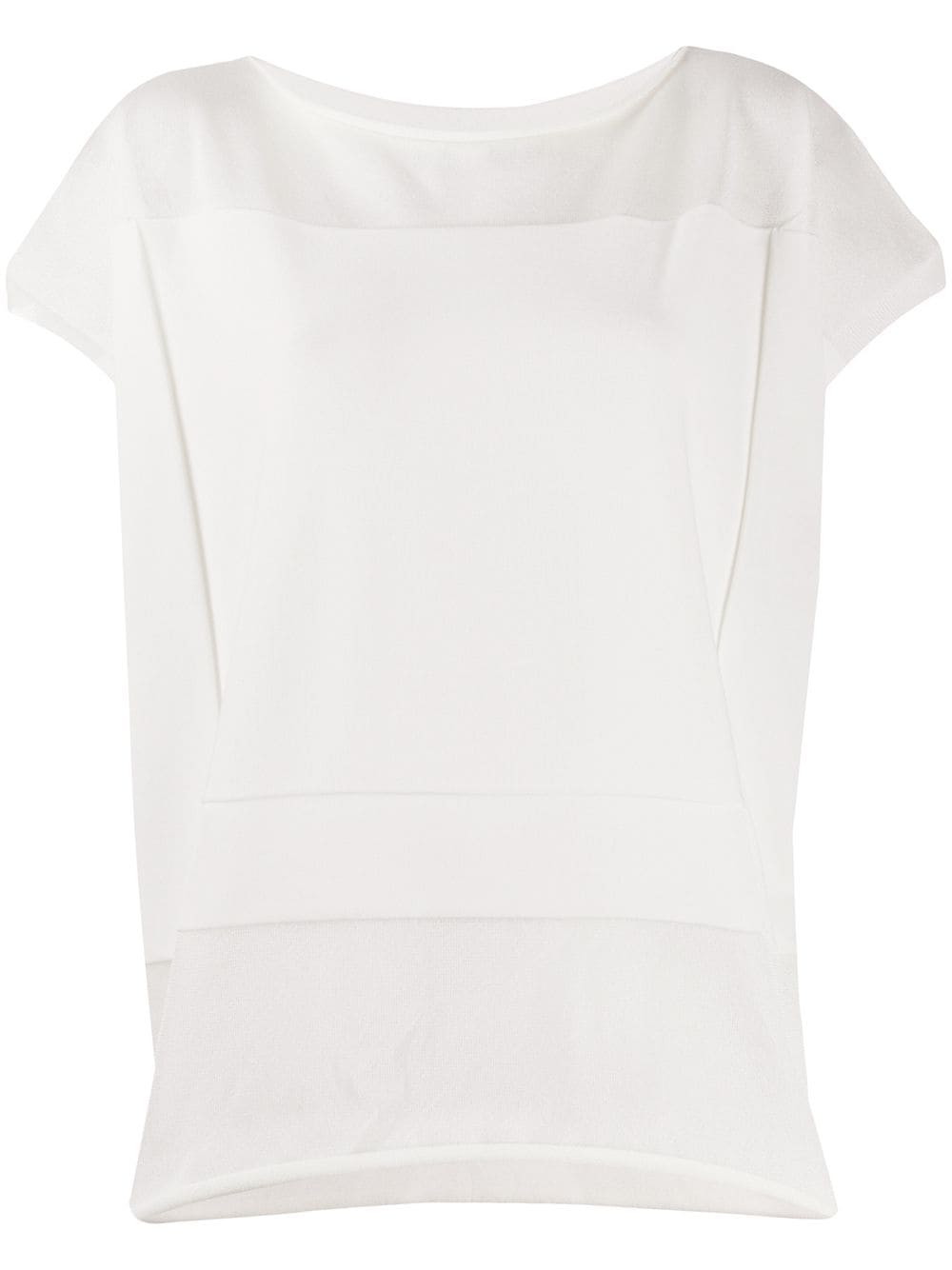 Issey Miyake Short-sleeve Jumper In White