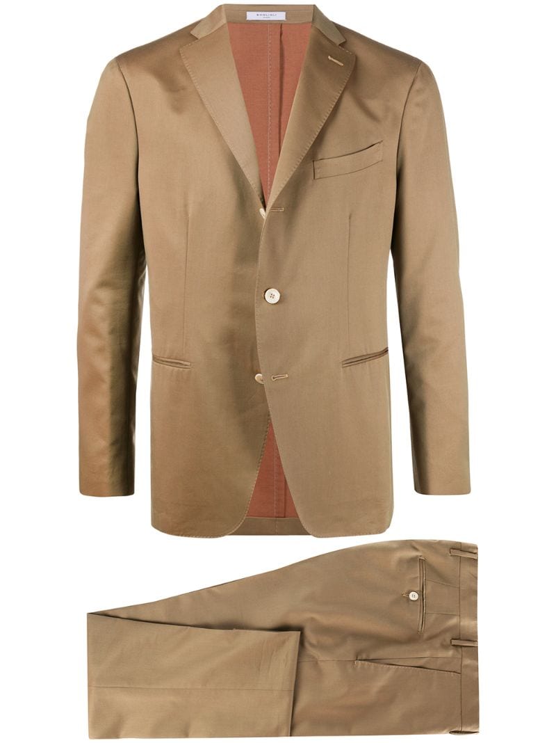 Boglioli Regular-fit Two-piece Suit In Brown