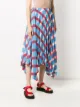 Issey Miyake تنورة غير متساوية الطول بكسرات