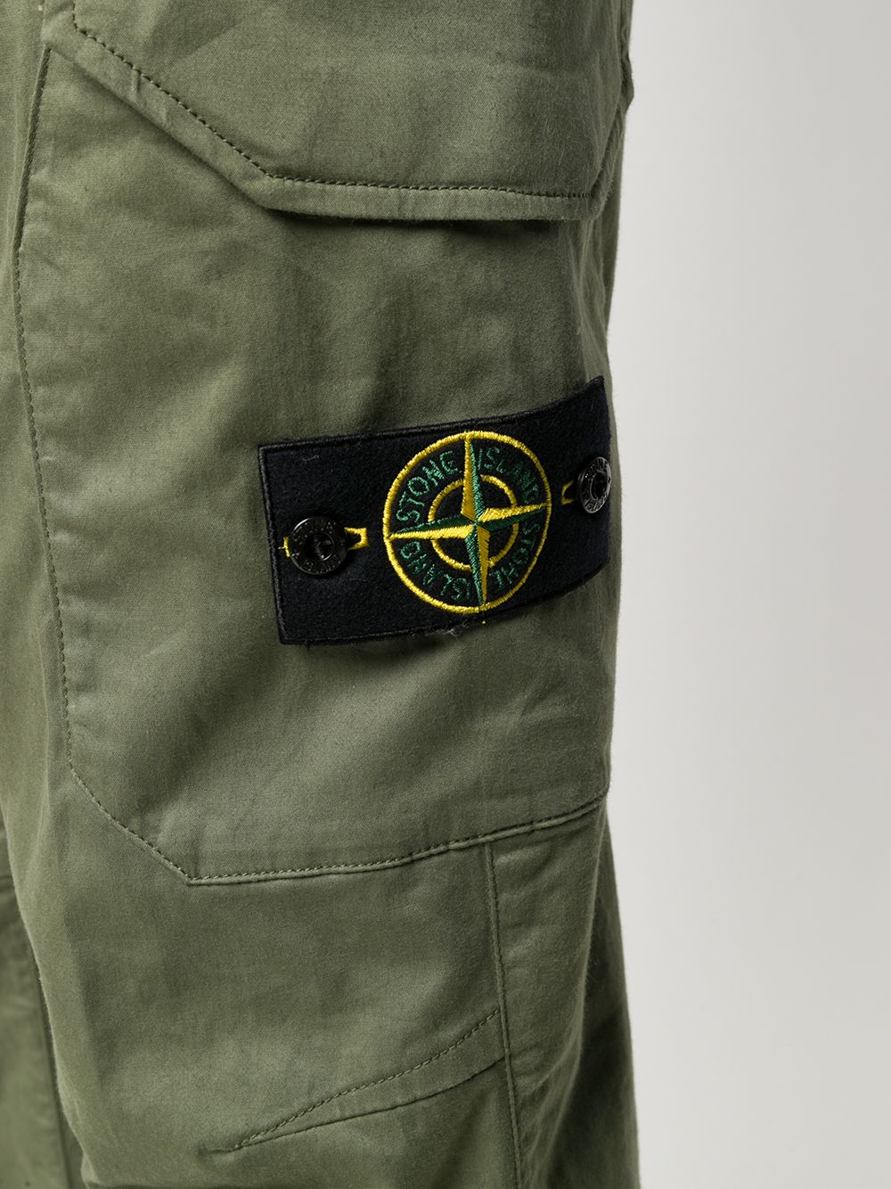 фото Stone island брюки карго с нашивкой-логотипом