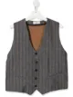 الصورة 1 من Paolo Pecora Kids TEEN striped V-neck waistcoat