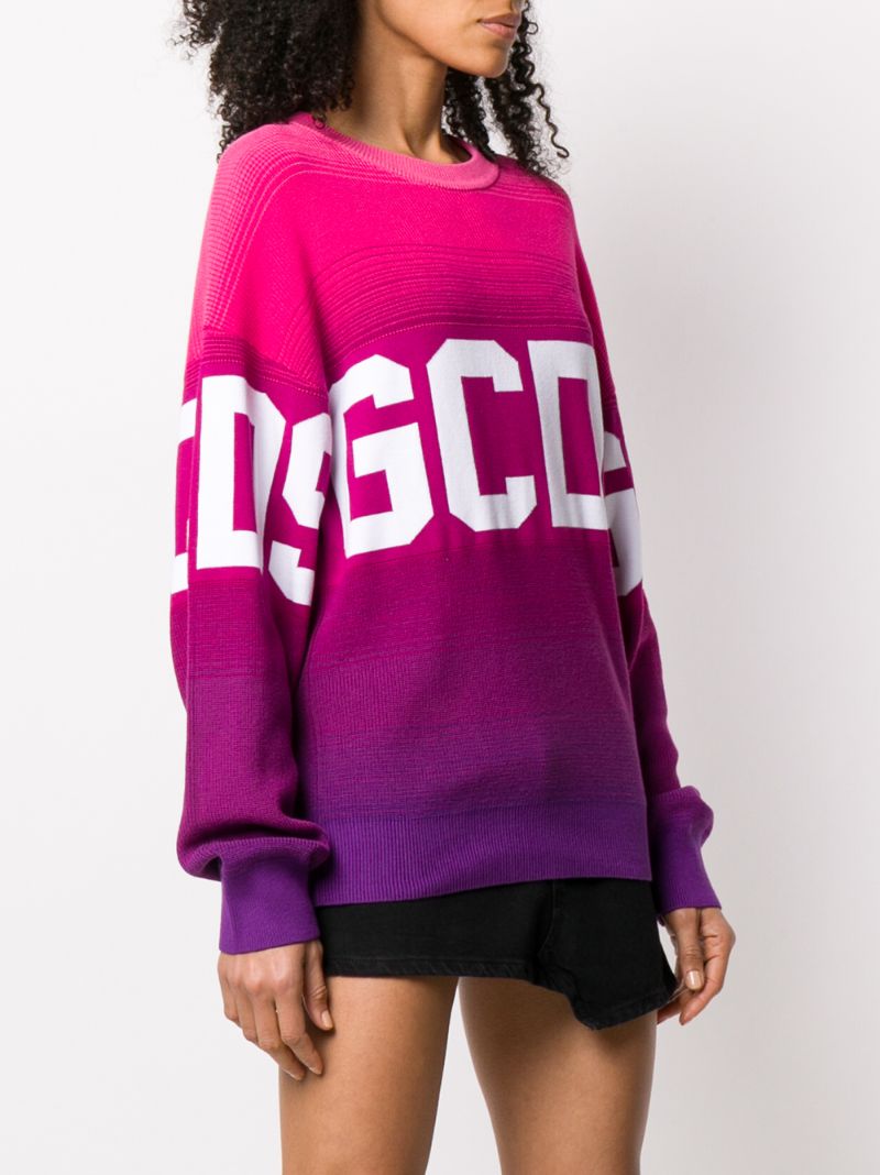 Shop Gcds Oversized Logo Jumper In Pink