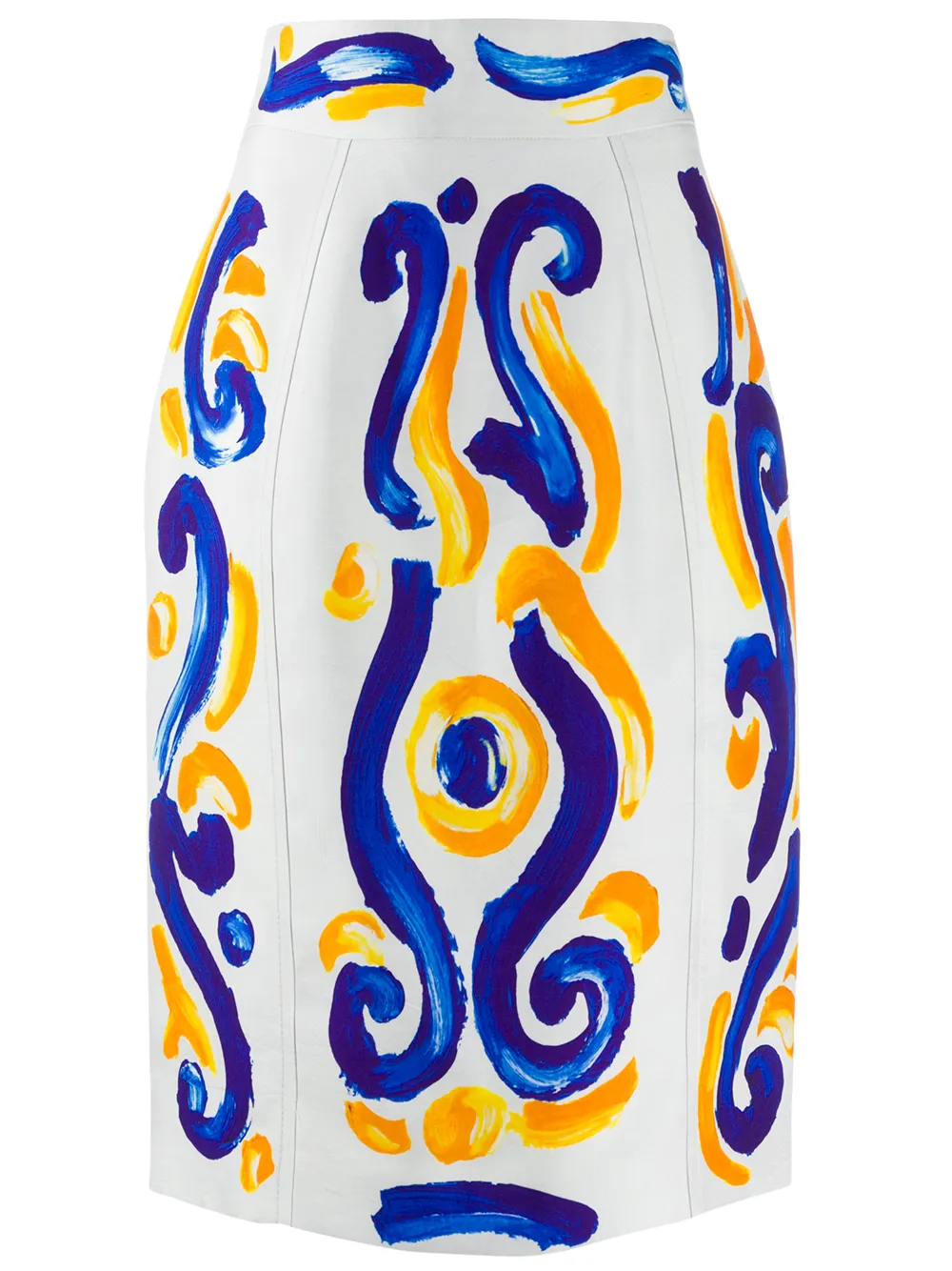 Spanish Tiles Pencil Skirt