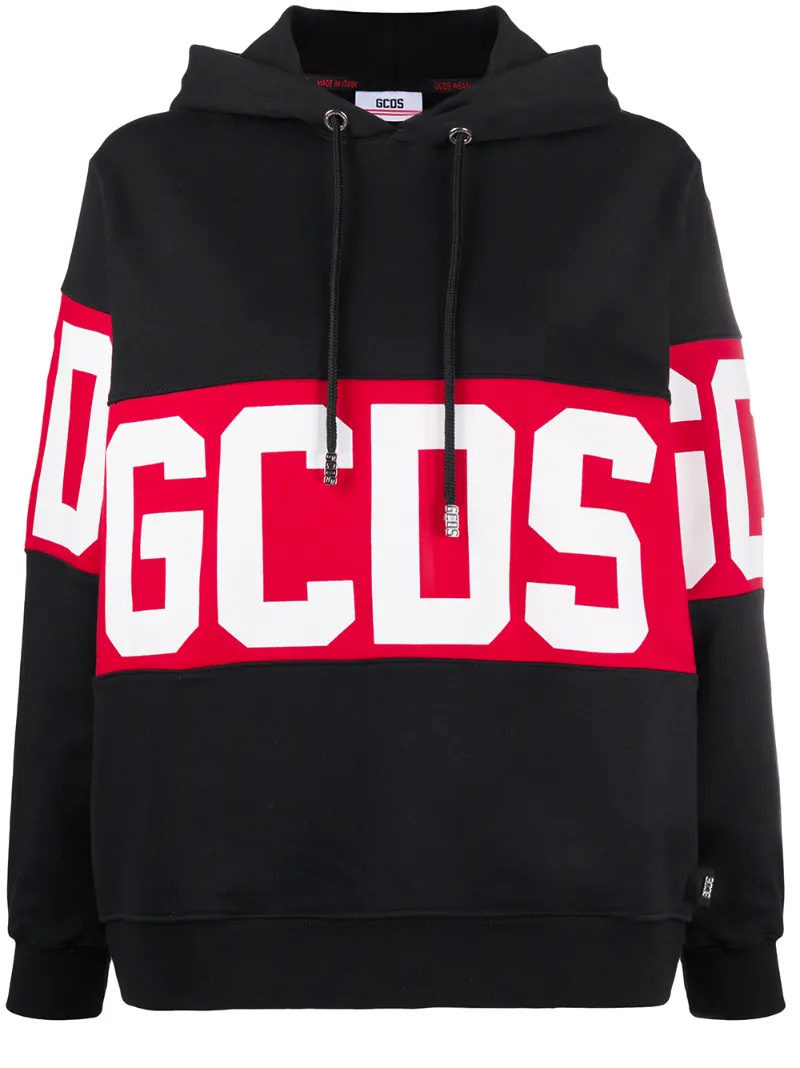 GCDS LOGO PRINT HOODIE