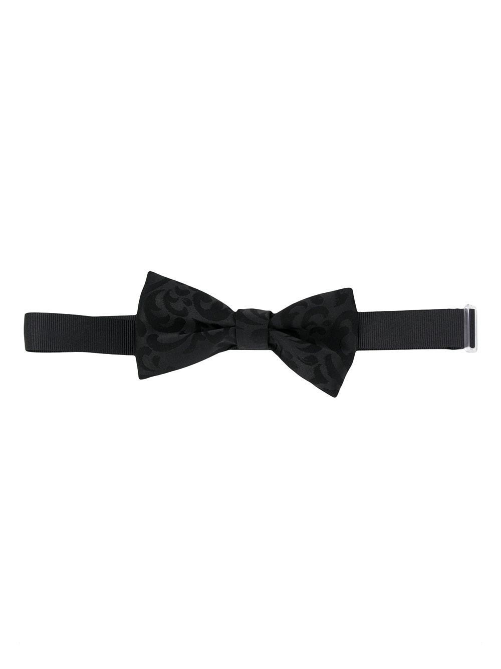 Shop Paolo Pecora Teen Brocade Print Bow Tie In Black