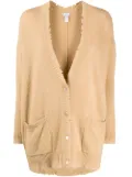 Avant Toi distressed finish oversized cardigan - Neutrals