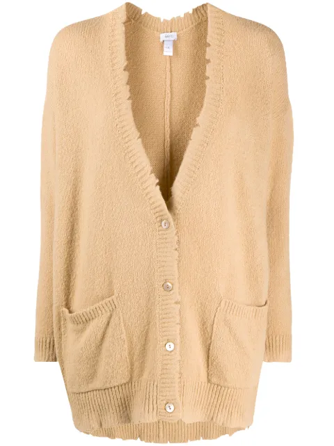 Avant Toi distressed finish oversized cardigan 
