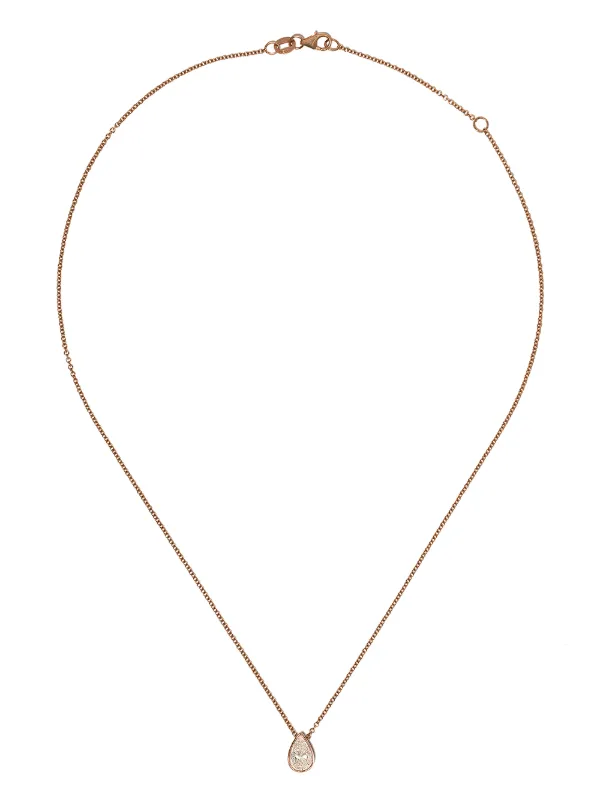 Shay 18kt Rose Gold Pear Cut Diamond Solitaire Pendant Necklace With Express Delivery Farfetch - Diamond Pear Solitaire Pendant Shay 18kt Rose Gold Pear Cut Diamond Solitaire Pendant Necklace With Express Delivery Farfetch - Diamond Pear Solitaire Pendant