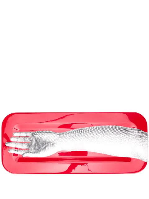 Fornasetti Mano-print wood tray