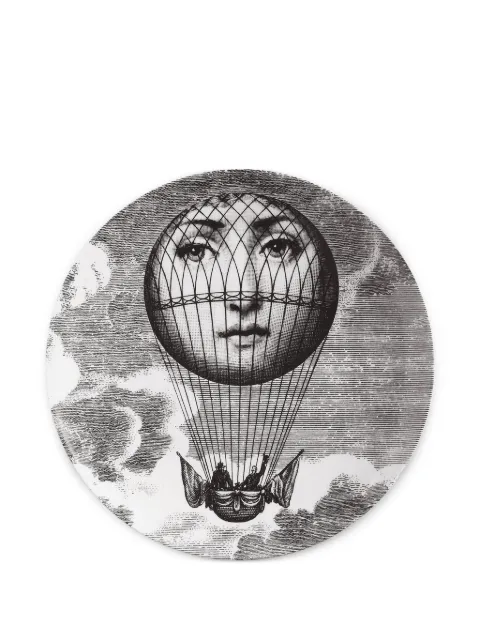 Fornasetti Wandteller mit Lina-Cavalieri-Print