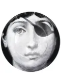 Fornasetti Lina Cavalieri-print wall plate - Black