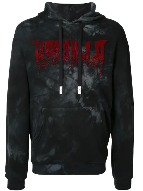 Haculla raised logo hoodie