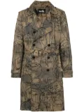 Haculla face print coat - Brown