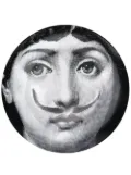 Fornasetti Lina Cavalieri-print wall plate - Black