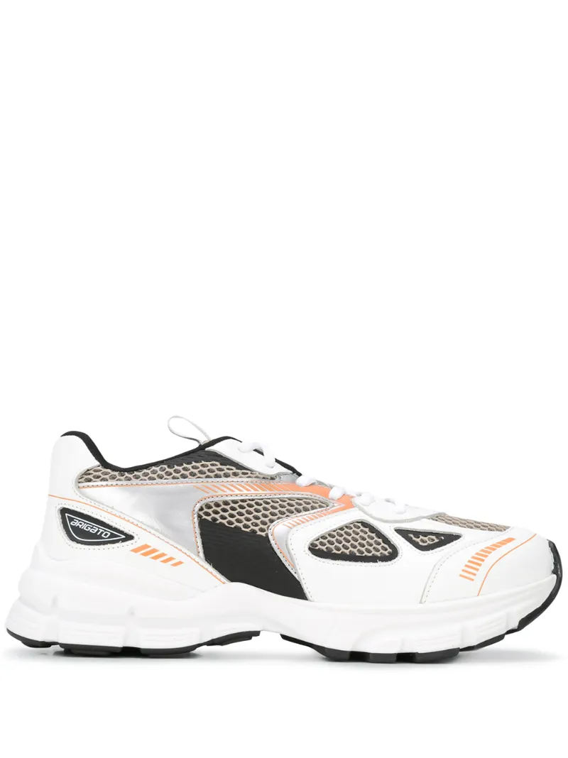 axel arigato white and grey marathon r trail sneakers