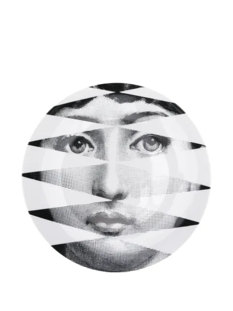 Fornasetti plato decorativo con estampado de Lina Cavalieri
