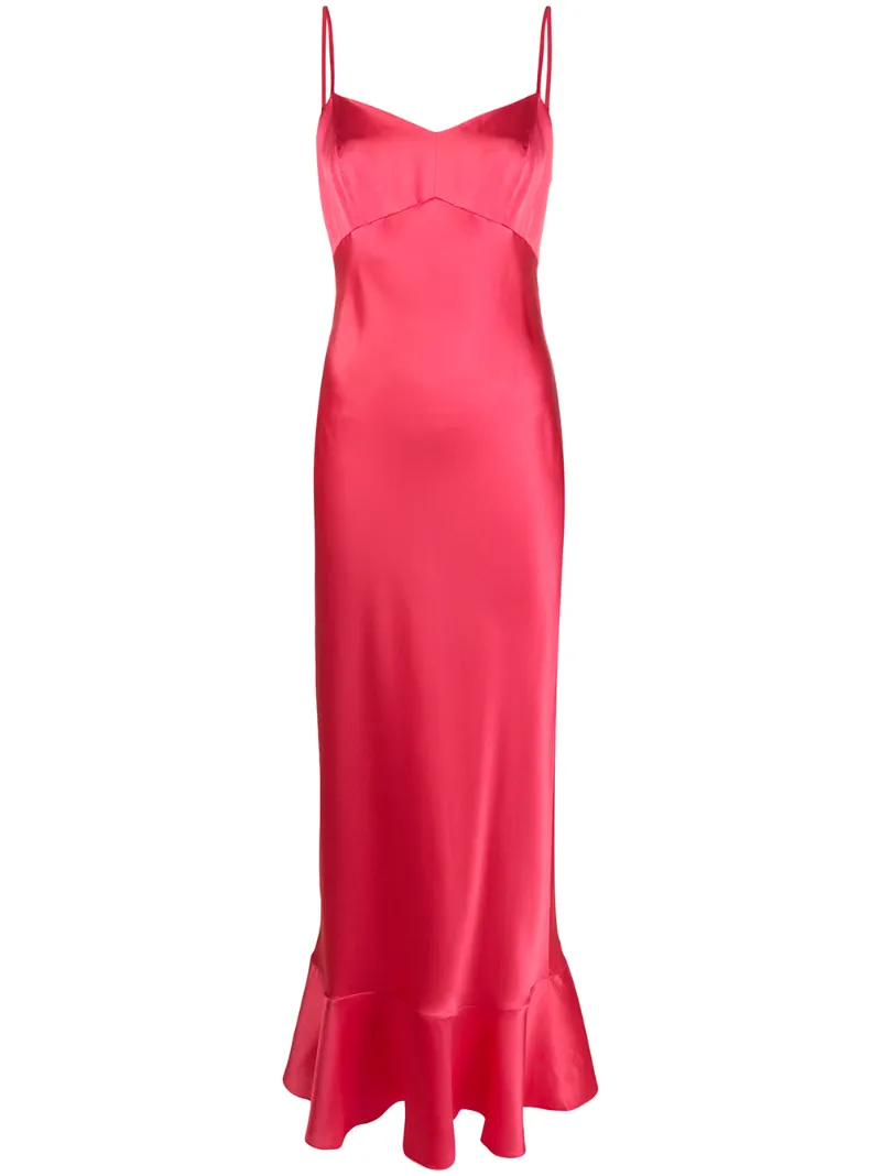 SALONI STRAPPY SLIP DRESS