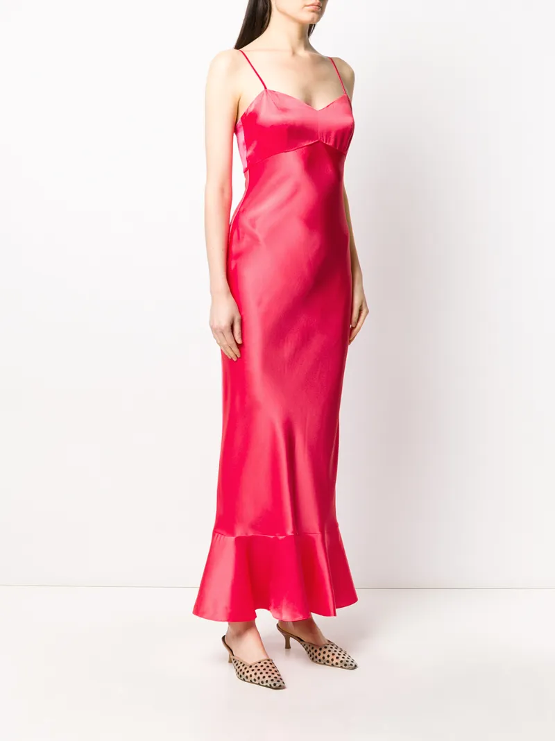 SALONI STRAPPY SLIP DRESS
