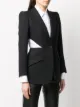 Alexander McQueen cut-out detail single-breasted blazer