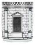 Fornasetti Architettura-print pencil holder - White