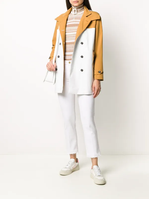 straight-leg released hem jeans with 