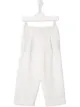 الصورة 1 من Brunello Cucinelli Kids turn-up cuff wide leg trousers