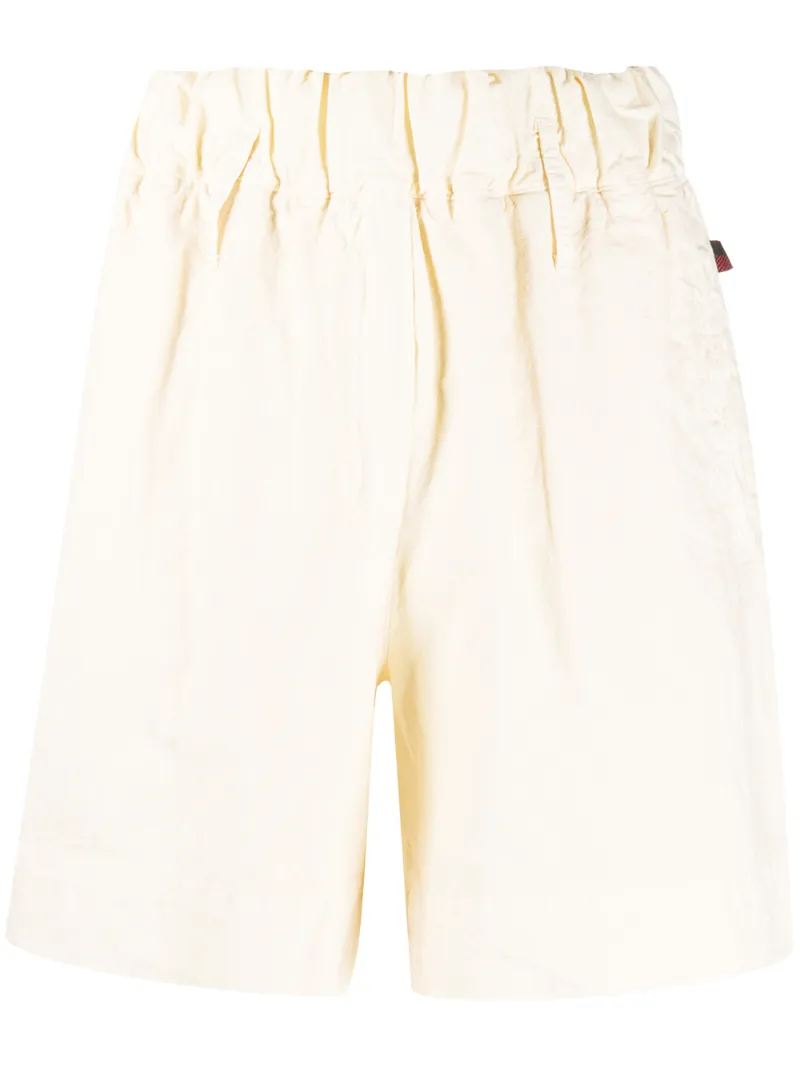 Woolrich Wide Leg Shorts In Neutrals