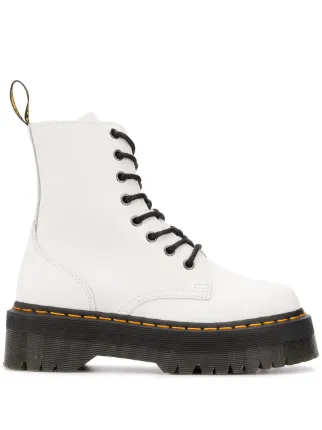 white platform doc martens