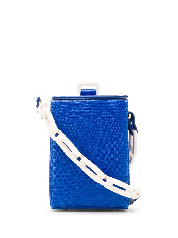 croc effect cross body bag