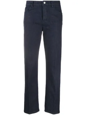 womens armani straight leg jeans