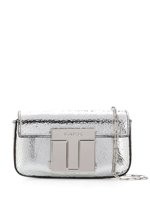 silver metallic clutch