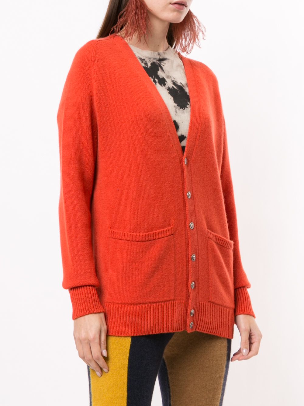 фото The elder statesman v-neck cashmere cardigan