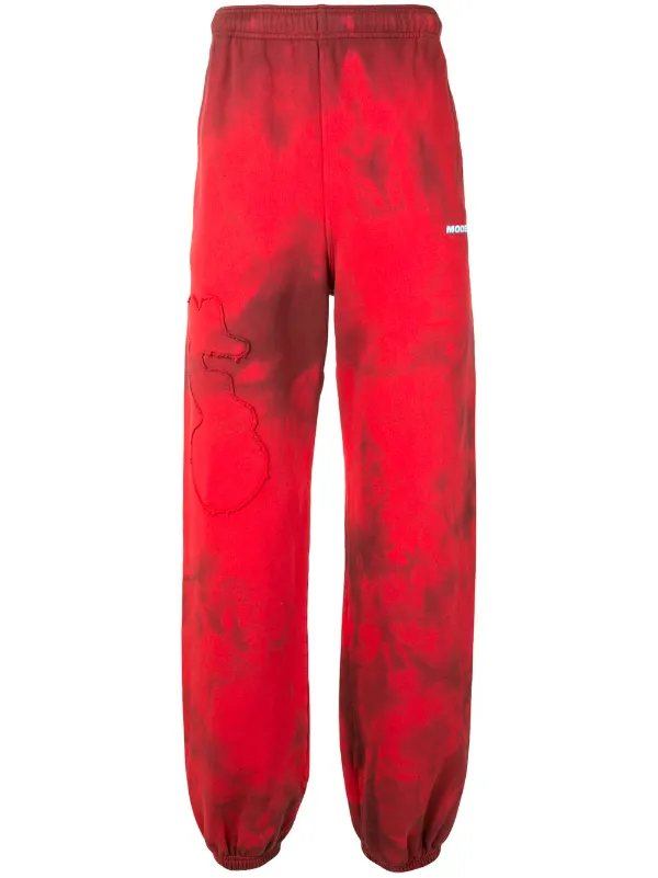 off white red track pants