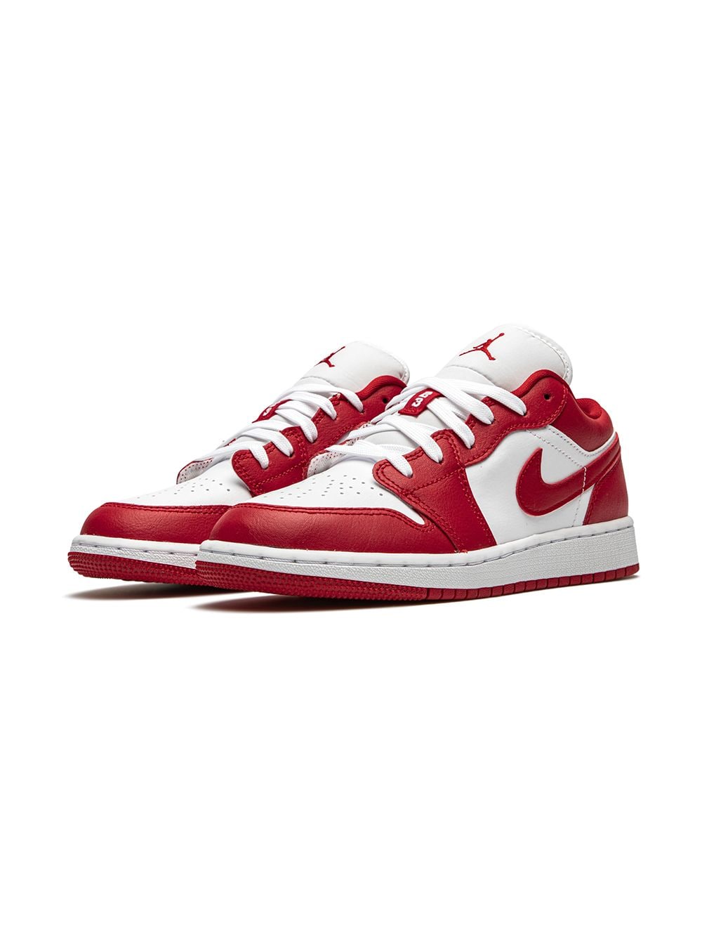 red and white air jordan ones