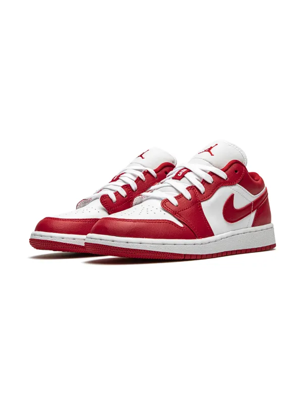 jordan low 1 red and white