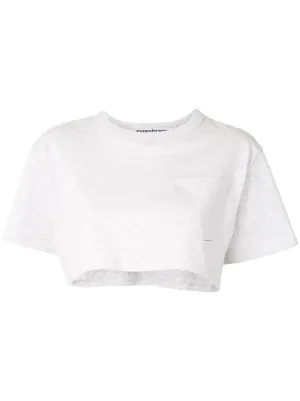 Alexander Wang Cropped T Shirt Farfetch