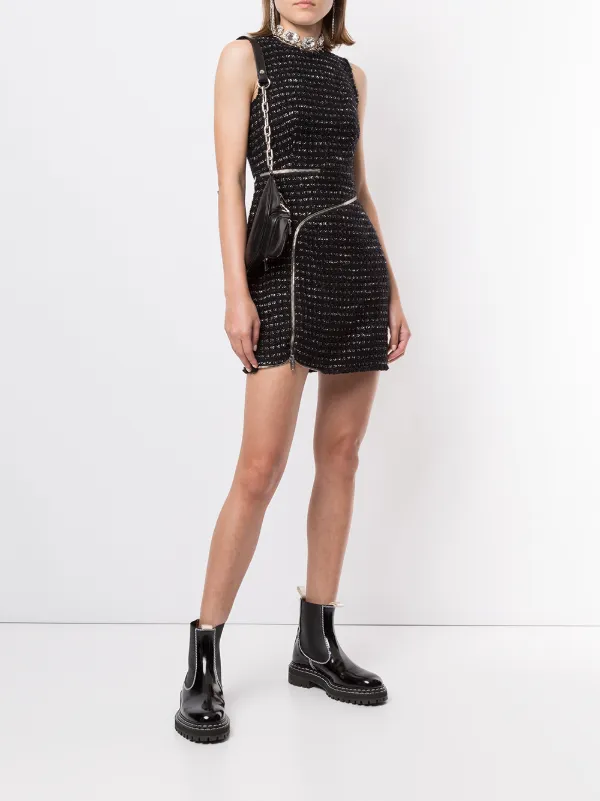 alexander wang black zipper dress