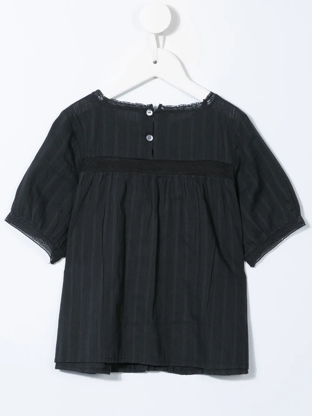 Bonpoint Blouse met kant Zwart