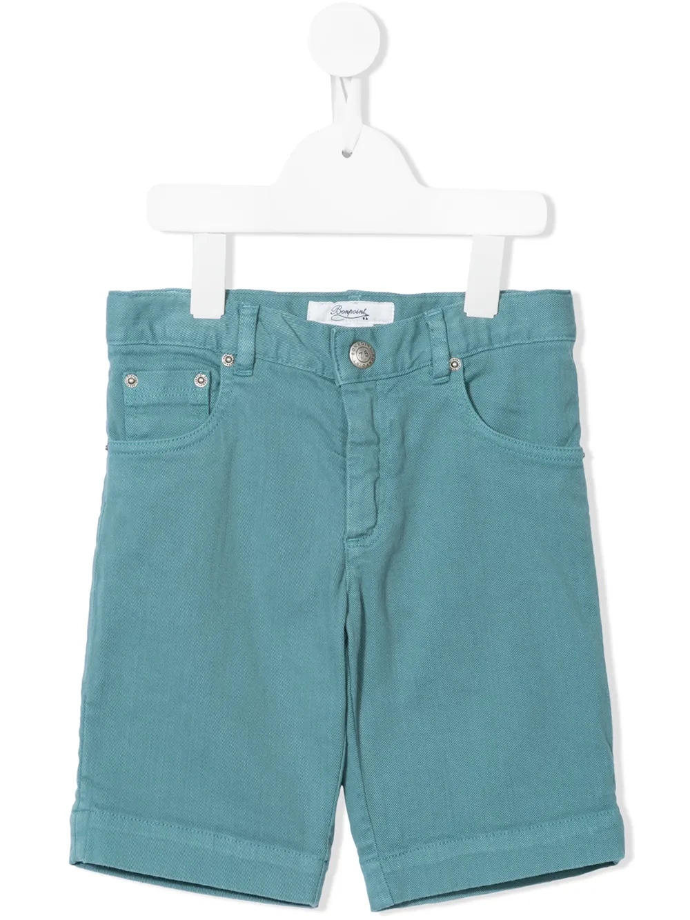 Click to view more detailed imagery on our partner's website Bonpoint Kids' Denim Shorts In Green