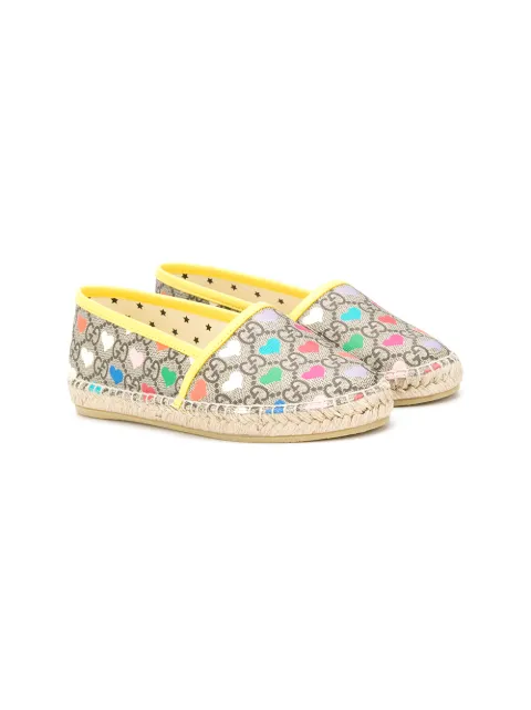 Gucci Kids GG heart espadrilles