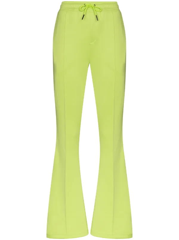 green tape logo track pants