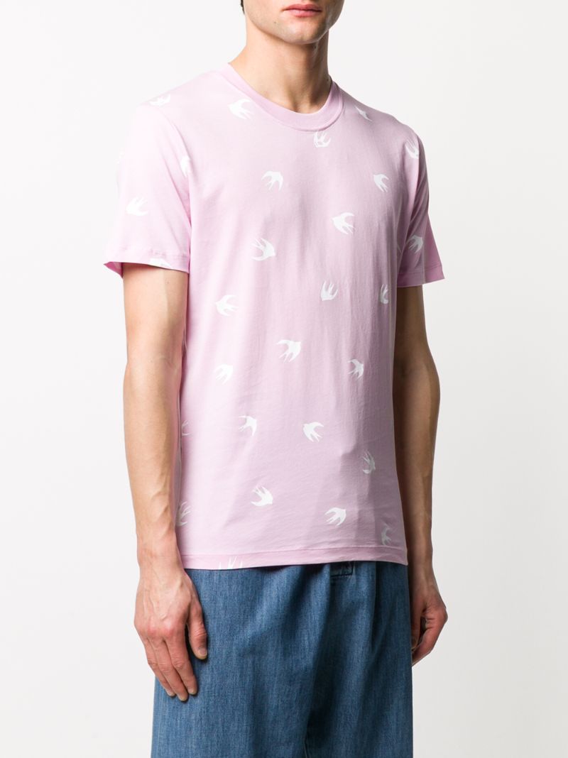 MCQ BY ALEXANDER MCQUEEN SWALLOW PRINTED T-SHIRT 