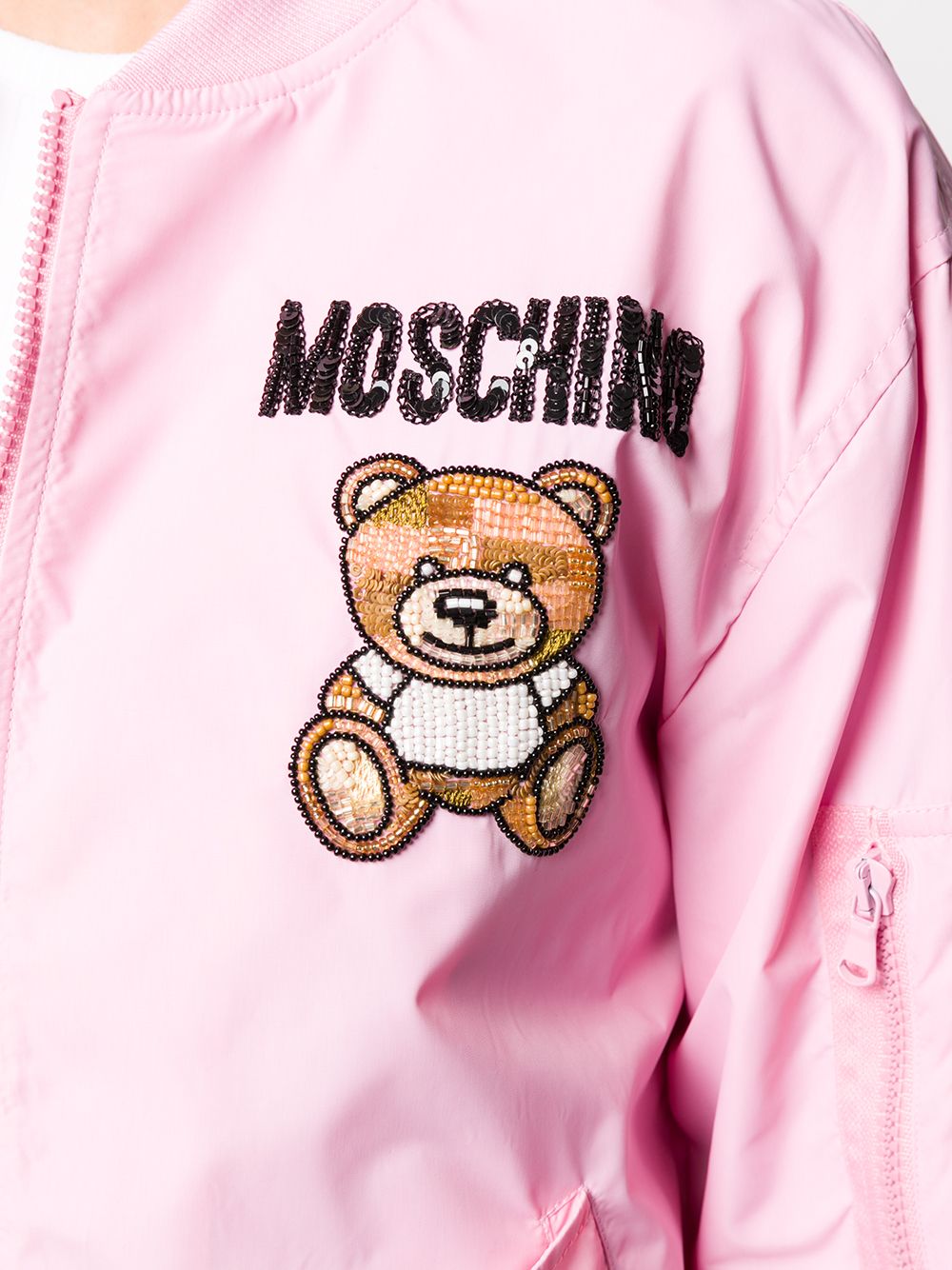 фото Moschino бомбер с пайетками